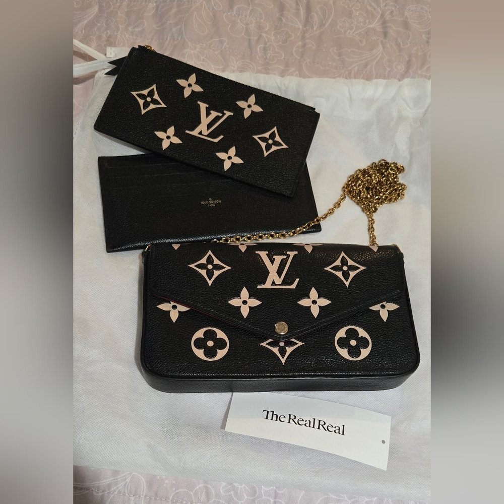 🖤💫Louis Vuitton Monogram Giant Pochette Felicie